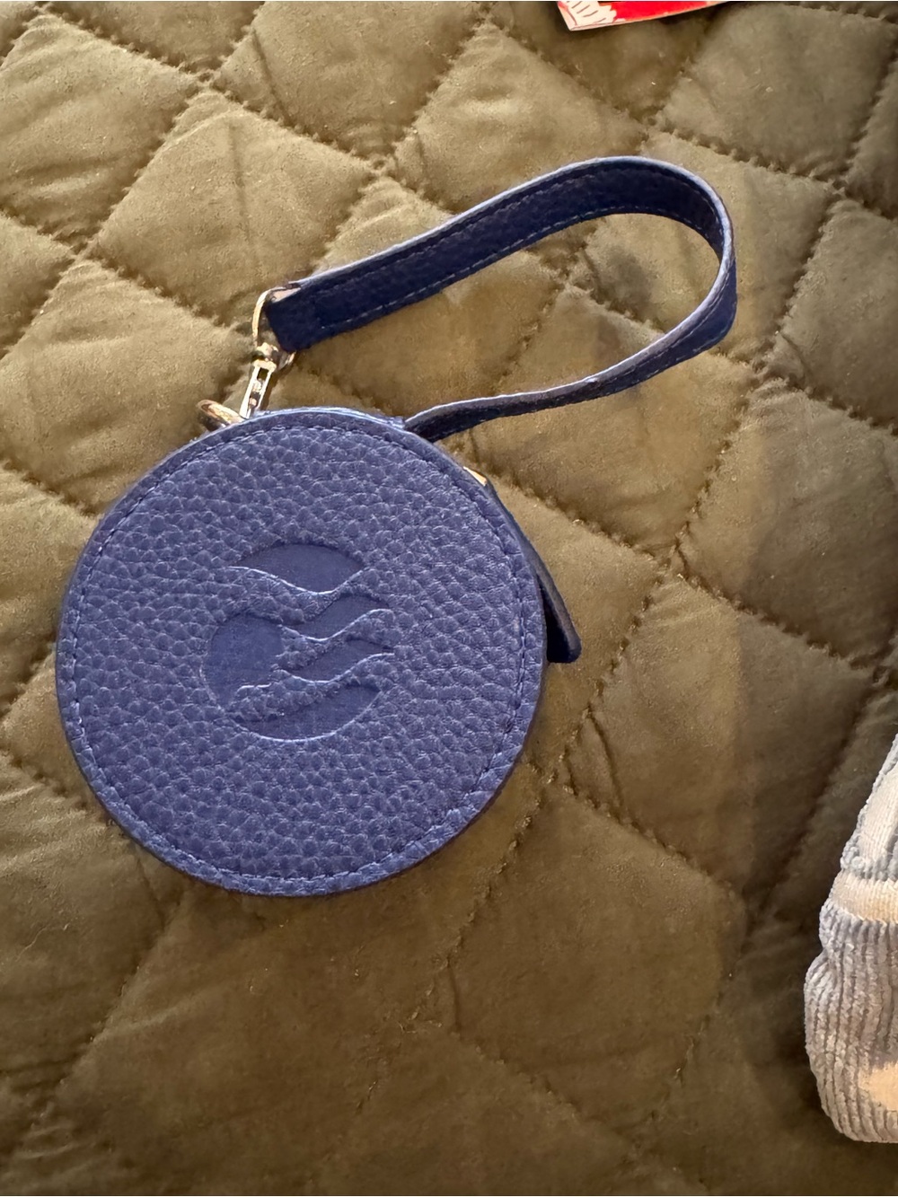 Princess Cruises Mini Round Wristlet Bag in Deep Blue